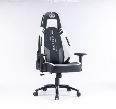 Комп'ютерне крісло Infini System G21 Чорно-біло-сірий G21_ЧОРНО-БІЛО-СІРИЙ фото