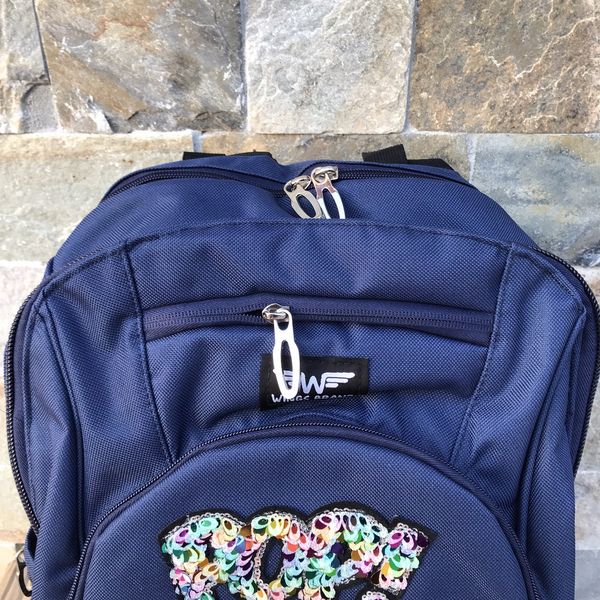 Рюкзак шкільний дитячий з пеналом Wings PATCHES Синій BP_PATCHES_СИНІЙ фото