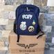 Рюкзак шкільний дитячий з пеналом Wings PATCHES Синій BP_PATCHES_СИНІЙ фото 2