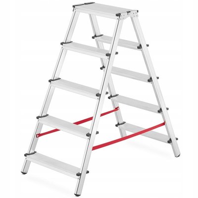 Двухсторонняя алюминиевая лестница HIGHER 2х5 125 кг HIGHER_2X5 фото