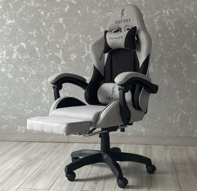 Компьютерное кресло из ткани INFINI ThrustX Серо-черный INFINI_THRUSTX фото