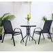 Набір садових меблів Gardlov - стіл 60 см + 2 крісла | Чорний GARDLOV_20707 фото 1