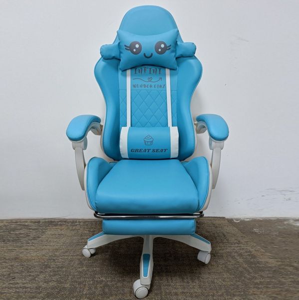 Комп'ютерне крісло INFINI WonderGirl Біло-голубий INFINI_WONDERGIRL фото