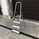 Односторонняя алюминиевая лестница Drabest PRO 4-ступенчатая 150 кг DRABEST_1Х4_PRO фото 3