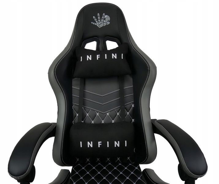 Комп‘ютерне крісло Extreme INFINI FIVE Чорно-сірий INFINI_FIVE_ЧОРНО-СІРИЙ фото