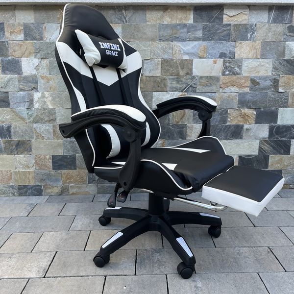 Комп‘ютерне крісло з підставкою для ніг INFINI ESPACE Білий INFINI_ESPACE_БІЛИЙ фото