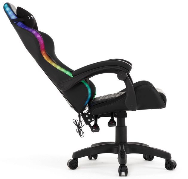 Комп‘ютерне крісло Extreme INFINI FIVE з LED підсвіткою Чорний INFINI_FIVE_ЧОРНИЙ_LED фото