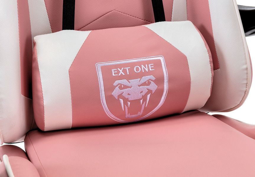 Комп‘ютерне крісло Extreme EXT ONE Рожево-білий EXT_ONE_РОЖЕВО-БІЛИЙ фото