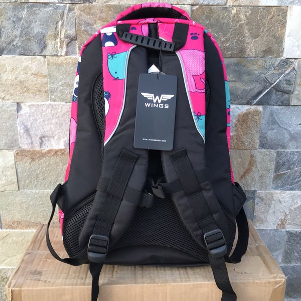Рюкзак шкільний дитячий з пеналом Wings PANDA Рожевий BP_PANDA_РОЖЕВИЙ фото