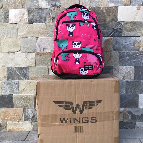 Рюкзак шкільний дитячий з пеналом Wings PANDA Рожевий BP_PANDA_РОЖЕВИЙ фото