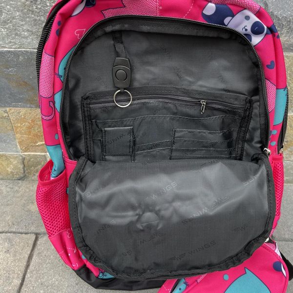 Рюкзак школьный детский с пеналом Wings PANDA Розовый BP_PANDA_РОЖЕВИЙ фото