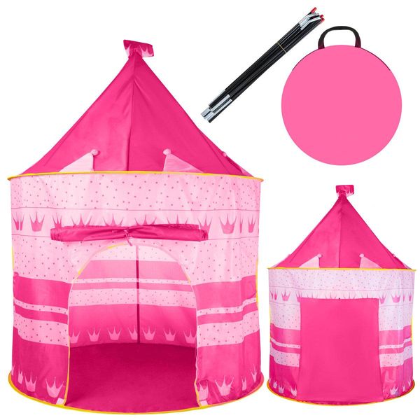 Дитяча палатка ISO TRADE 1164 Рожевий KRUZZEL1164_РОЖЕВИЙ фото