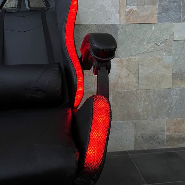 Комп‘ютерне крісло PRESTIGE 730 з LED підсвіткою Чорний PRESTIGE730+LED_ЧОРНИЙ фото