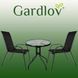 Набір садових меблів Gardlov - стіл 60 см + 2 крісла | Чорний GARDLOV_20707 фото 4
