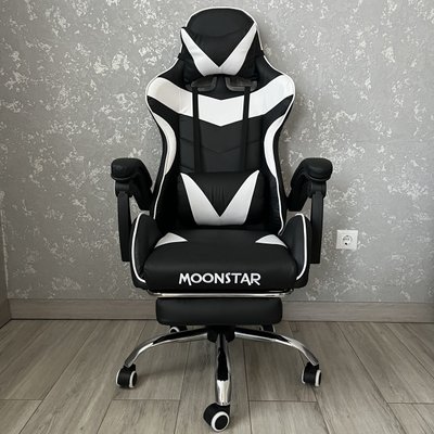Компьютерное кресло с подставкой для ног MOONSTAR A+ Білий MOONSTAR_A+_БІЛИЙ фото