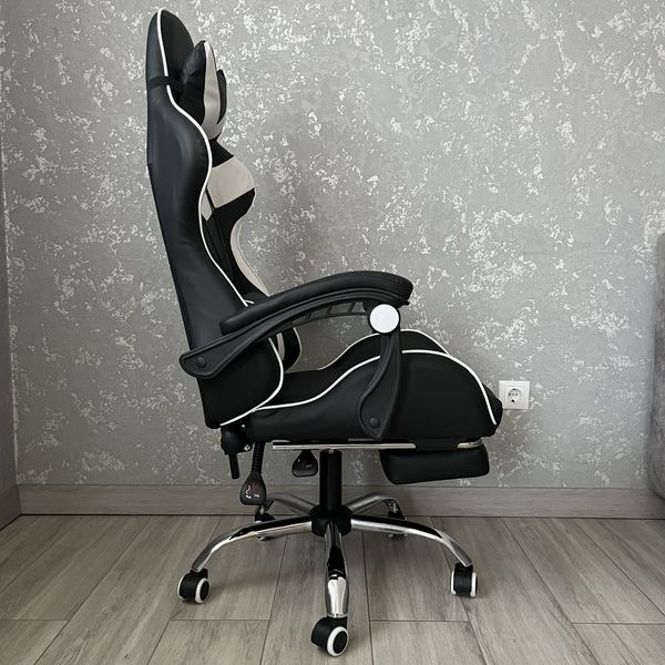 Комп‘ютерне крісло з підставкою для ніг MOONSTAR A+ Білий MOONSTAR_A+_БІЛИЙ фото
