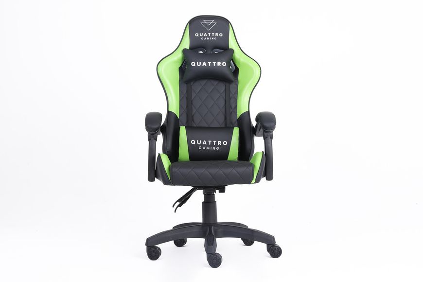 Комп‘ютерне крісло із карбоновими вставками CARBON Quattro Gaming Чорно-зелений CARBON_ЧОРНО-ЗЕЛЕНИЙ фото