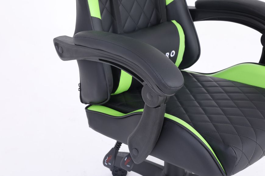 Комп‘ютерне крісло із карбоновими вставками CARBON Quattro Gaming Чорно-зелений CARBON_ЧОРНО-ЗЕЛЕНИЙ фото