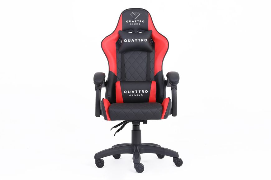 Комп‘ютерне крісло із карбоновими вставками CARBON Quattro Gaming Чорно-червоний CARBON_ЧОРНО-ЧЕРВОНИЙ фото