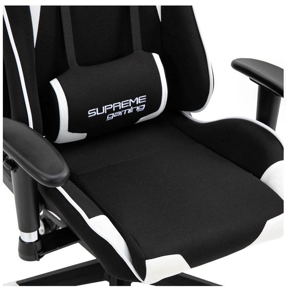 Комп'ютерне крісло із тканини BOOST 94558 Чорно-білий BOOST_ЧОРНО-БІЛИЙ фото