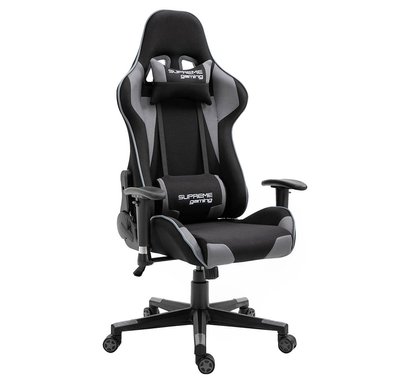 Компьютерное кресло из ткани PlayMaker Supreme Gaming 94559 Черно-серый PLAYMAYKER_ЧОРНО-СІРИЙ фото