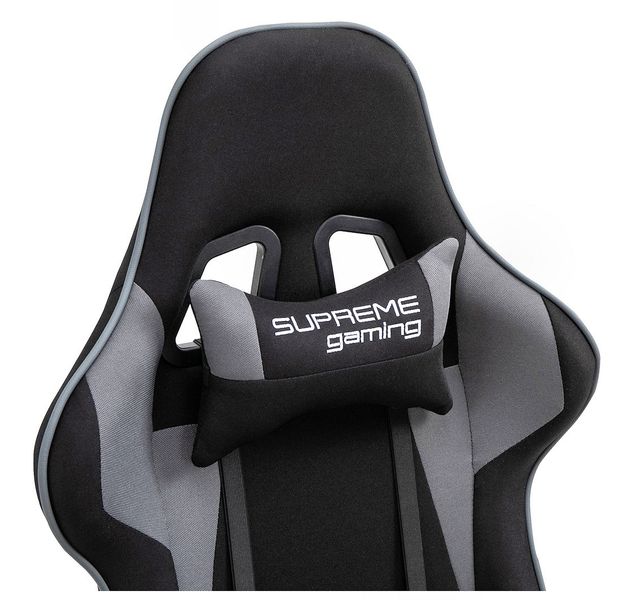 Комп'ютерне крісло із тканини PlayMaker Supreme Gaming 94559 Чорно-сірий PLAYMAYKER_ЧОРНО-СІРИЙ фото