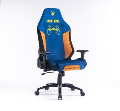 Комп'ютерне крісло із тканини Ergo System G20 Синьо-жовтий G20_СИНЬО-ЖОВТИЙ фото