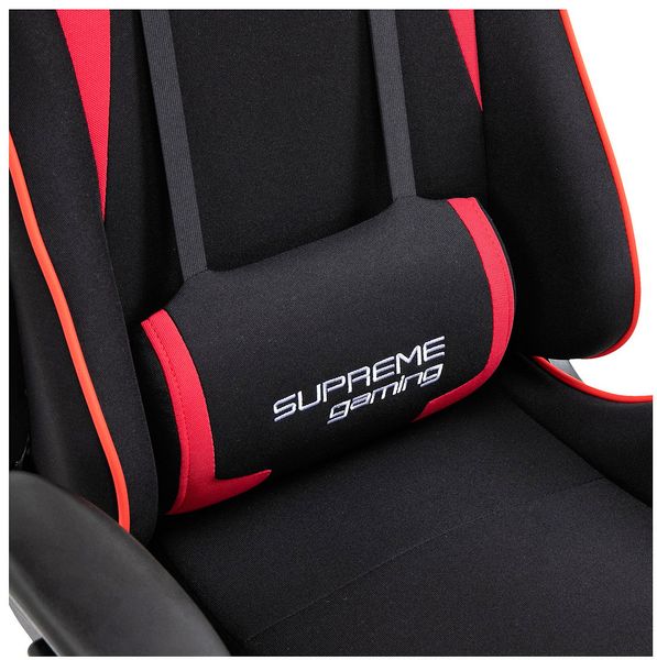 Комп'ютерне крісло із тканини PlayMaker Supreme Gaming 94557 Чорно-червоний PLAYMAYKER_ЧОРНО-ЧЕРВОНИЙ фото
