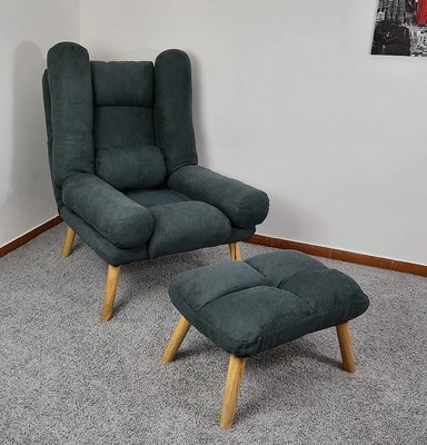 Розкладне відпочинкове крісло Uszak DIOR з підставкою для ніг | Темно-сірий USZAK_DIOR_ТЕМНО-СІРИЙ фото
